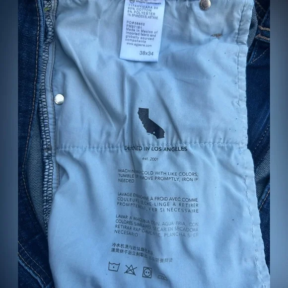 NWT AG Adriano Goldschmied Mens Graduate Tailored Leg Cloud Soft Denim Jeans Z6